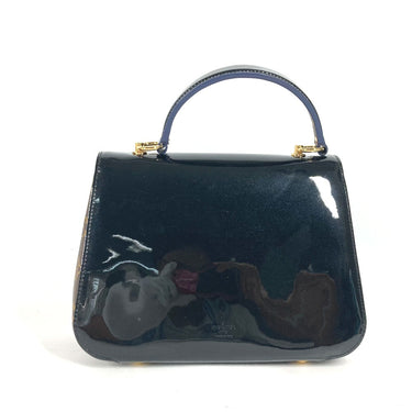 LOUIS VUITTON Handbag M53353 Patent Leather, Monogram Canvas black Monogram Cherry wood PM Women Used Authentic
